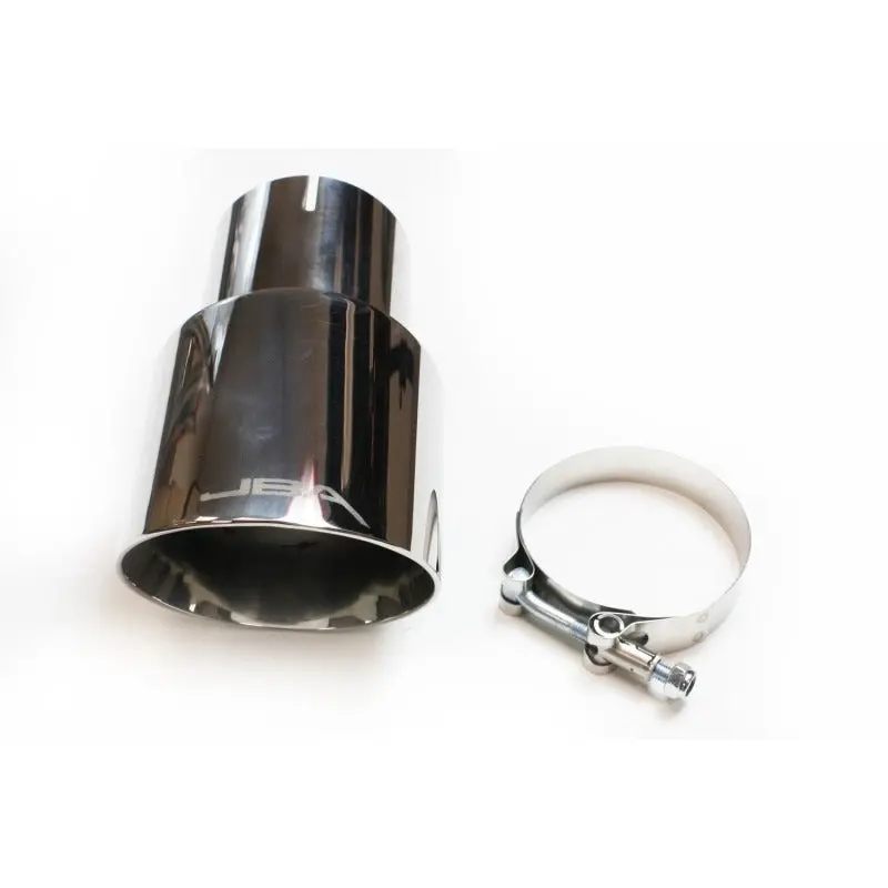 Jba Polished Chrome Clamp-On Exhaust Tip – 3 In X 4 In X 7.25 In Double-Wall Design 1