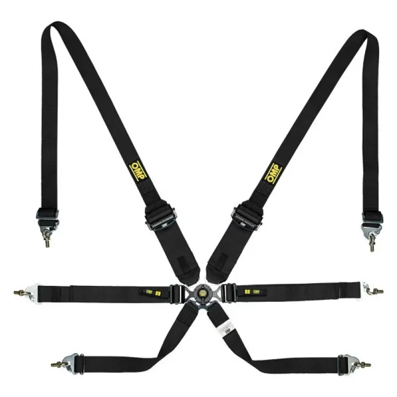 Omp Fia 8853-2016 Certified Endurance Racing Harness – 2-Inch Pull-Down, Black 1