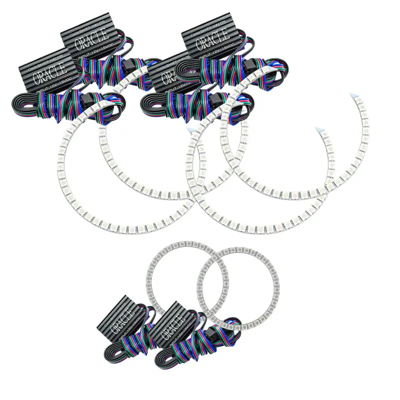 Oracle Colorshift Triple Halo Led Headlight Kit For 2011–2013 Jeep Grand Cherokee (No Controller Included) 1