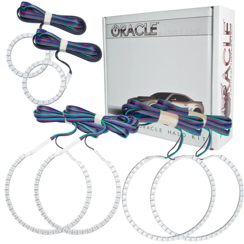 Oracle Colorshift Triple-Ring Halo Headlight Kit For 2005–2010 Dodge Charger – Includes Bc1 Controller And Warranty Support 1