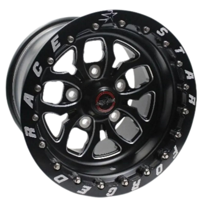 Race Star Pro Forged Wicked 15X11-Inch Wheel – Black Anodized & Machined Face, 5X135Mm Bolt Pattern, 6.5-Inch Backspace 1
