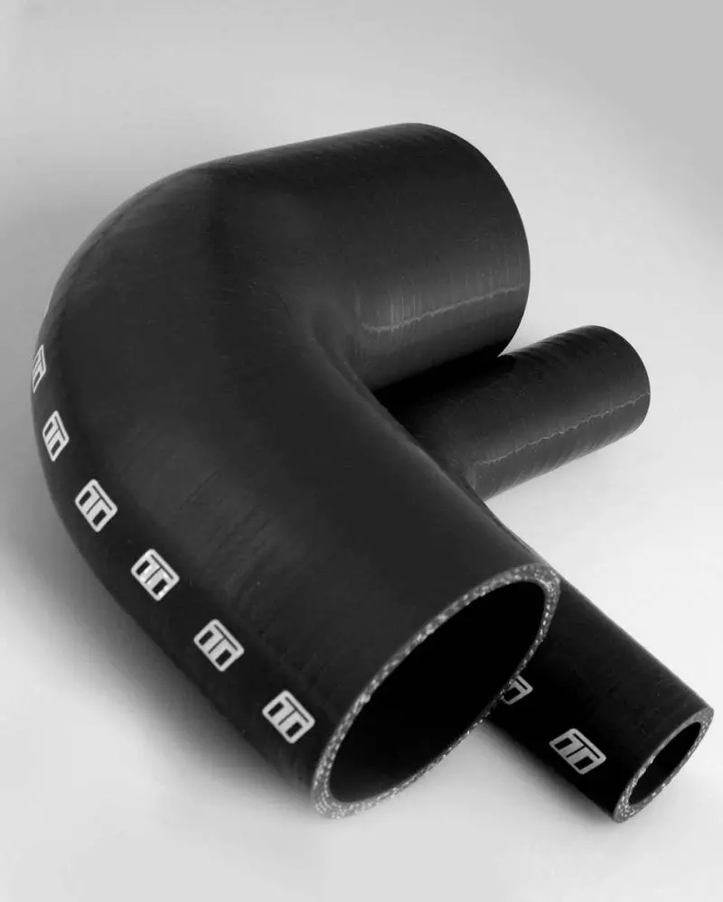 Turbosmart 90° Elbow Hose – 2.75-Inch Diameter, Black Silicone Construction 1