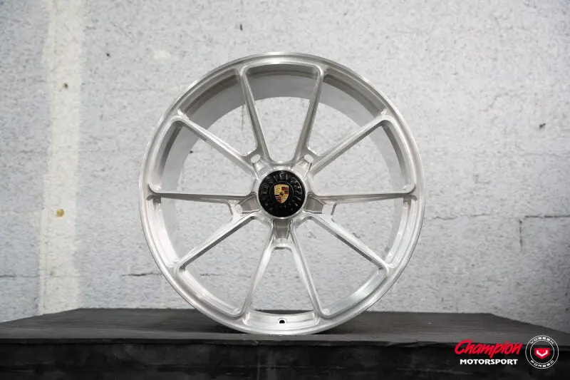Vossen X Champion Rs92 Brushed Gloss Clear Centerlock Wheel – 21X12, Et61, Porsche 911 Turbo 992 Rear Fit 1