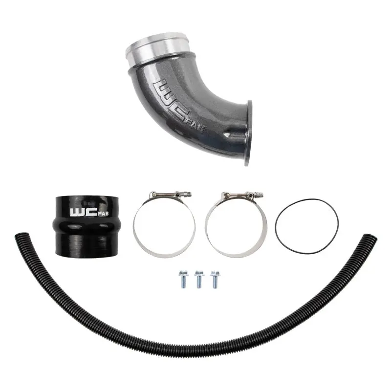 Wehrli High-Flow 4-Inch Intake Horn For 2001–2004 Duramax Lb7 – Sparkle Bomber Orange Finish 1