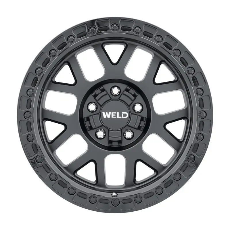 Weld Off-Road W104 Forged Alloy Wheels – 17X8.5", 5X108/5X114.3, Et38, Satin/Gloss Black Finish 1