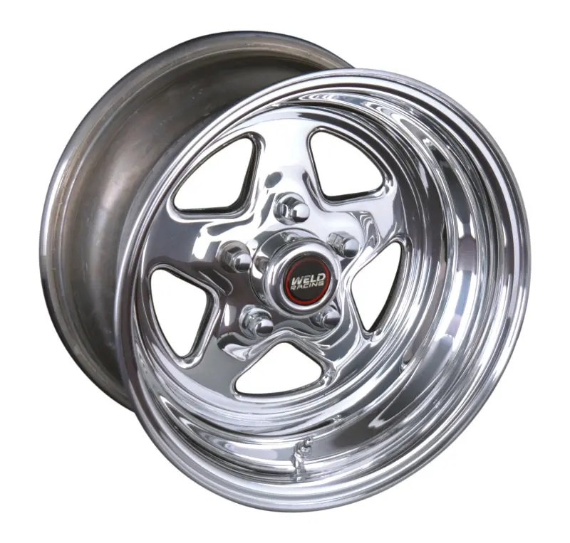 Weld Prostar Polished Aluminum Wheel – 15X5, 5X4.5 Bolt Pattern, 3.5In Backspace 1