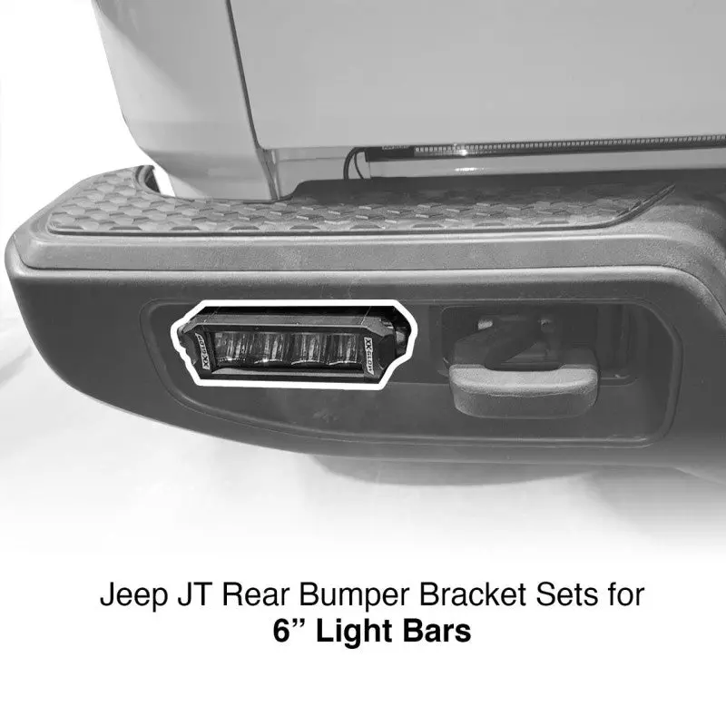 Xk Glow Jeep Jt Rear Bumper Bar Bracket Kit 6In 1